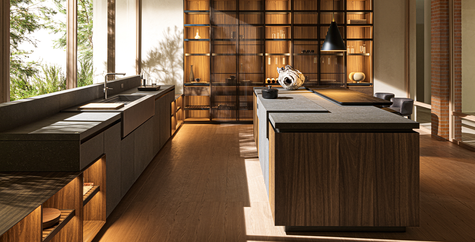 Cucina ad isola conviviale