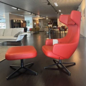 Poltrona con pouf Vitra Grand Repos